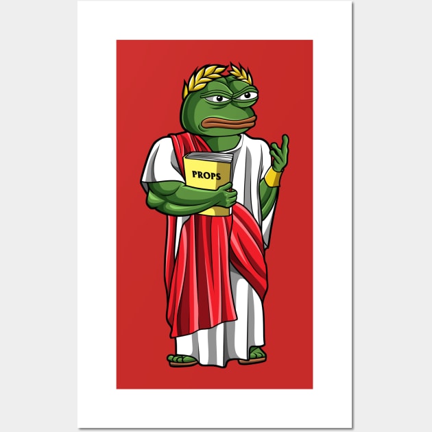 Pepe Frog Senator Wall Art by Imaginbox Studio